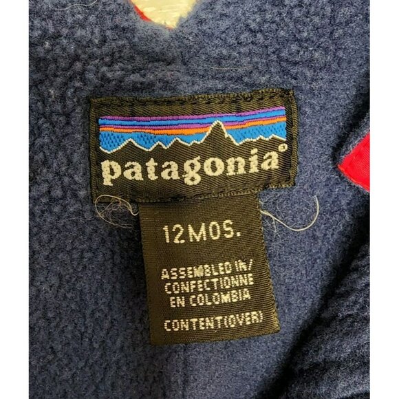 Vintage Patagonia Baby Size 12 Months Red Ski Snow Pants Bib Overalls Capilene - Picture 3 of 7